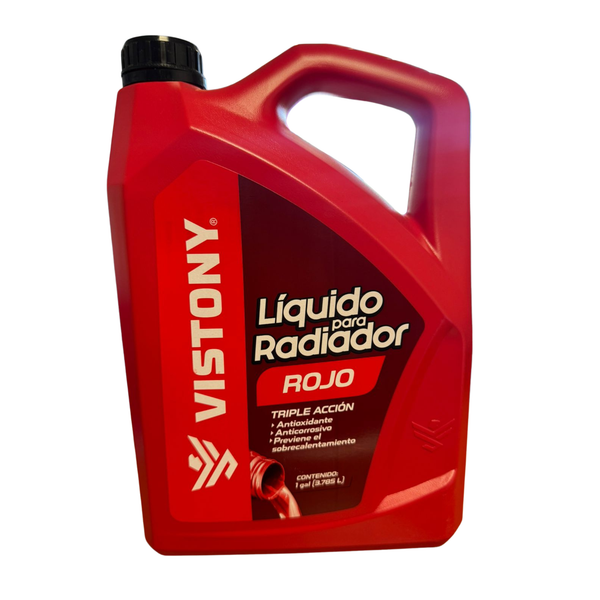 Refrigerante Anticongelante Vistony Rojo 3.78 Litros